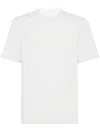 Brunello Cucinelli Men Slim Fit Crew-neck T-shirt In Lightweight Cotton Jersey In Gray
