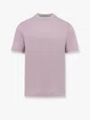 Brunello Cucinelli Cotton T-shirt With Contrasting Profiles