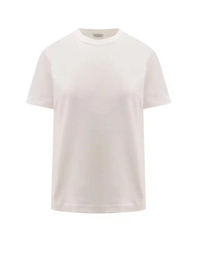 BRUNELLO CUCINELLI COTTON T-SHIRT WITH ICONIC JEWEL APPLICATION