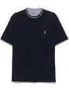 Brunello Cucinelli Cotton Jersey Crew Neck T-shirt With Logo Clothing