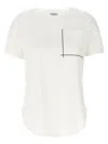 Brunello Cucinelli Cotton T-shirt With Monile Detail And Crewneck