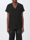 Brunello Cucinelli Cotton T-shirt With Monili In Black