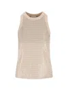 Brunello Cucinelli Cotton Tank Top In Neutral