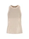 Brunello Cucinelli Cotton Tank Top In Neutral