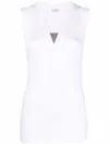 Brunello Cucinelli Cotton Tank Top In White