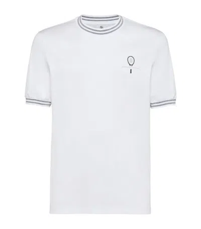 Brunello Cucinelli Cotton Tennis T-shirt In White