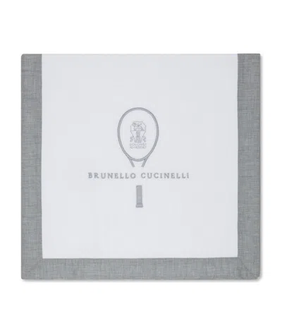 Brunello Cucinelli Cotton Terrycloth Tennis Towel (85cm X 44cm) In White