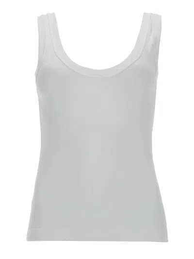 Brunello Cucinelli Cotton Tops. In Gray