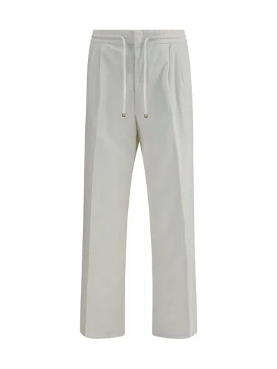 BRUNELLO CUCINELLI BRUNELLO CUCINELLI GARMENT-DYED LEISURE FIT CORDUROY TROUSERS