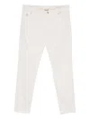 Brunello Cucinelli Cotton Trousers With Belt Loops And Five-pocket Styling In Neutral