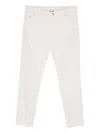 Brunello Cucinelli Cotton Trousers With Belt Loops And Five-pocket Styling In White