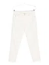 Brunello Cucinelli Cotton Trousers With Belt Loops And Rolled Cuffs In White
