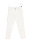 Brunello Cucinelli Cotton Trousers With Belt Loops And Rolled Cuffs In White