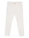 Brunello Cucinelli Cotton Trousers With Belt Loops And Five-pocket Styling In White