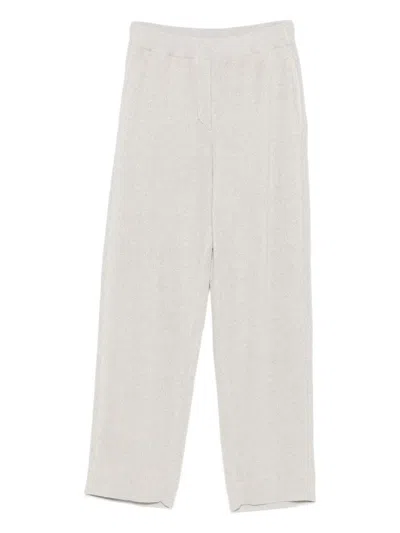 Brunello Cucinelli Cotton Trousers In White