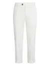Brunello Cucinelli Button-fastening Belt-loops Trousers In White