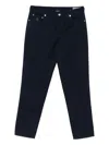 Brunello Cucinelli Black Ripped Denim Iconic Fit Trousers In Blue