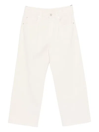 Brunello Cucinelli Cotton Trousers In Gray