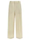 Brunello Cucinelli Cotton Trousers In Neutral