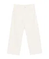 Brunello Cucinelli Stretch Dyed Denim Loose Barrel Jeans With Jewels Clothing In White