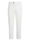 Brunello Cucinelli Button-fastening Belt-loops Trousers In White