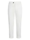 Brunello Cucinelli Button-fastening Belt-loops Trousers In White