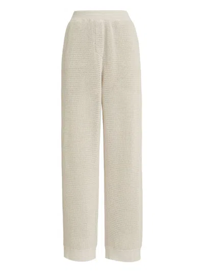 Brunello Cucinelli Cotton Trousers In White