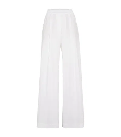 Brunello Cucinelli Cotton Trousers In White