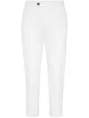 Brunello Cucinelli Pleat-front Cotton Trousers In White