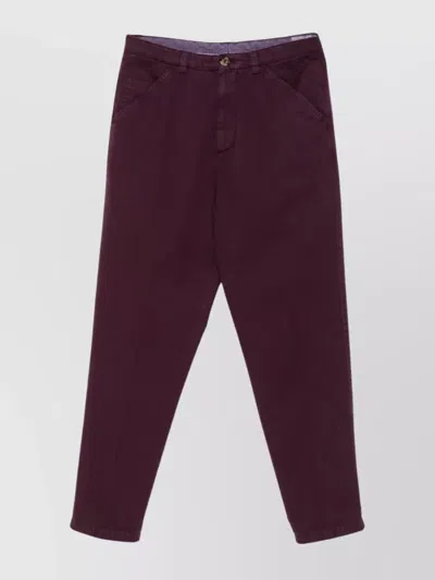 BRUNELLO CUCINELLI COTTON TROUSERS WITH SIDE AND BACK POCKETS
