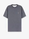 Brunello Cucinelli Cotton T-shirt In Gray