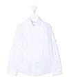 Brunello Cucinelli Cotton Tuxedo Shirt In White