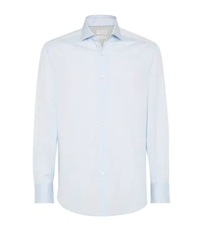 BRUNELLO CUCINELLI COTTON TWILL SHIRT