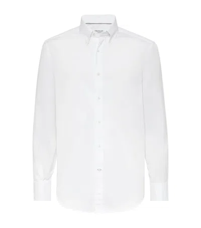 BRUNELLO CUCINELLI COTTON TWILL SHIRT