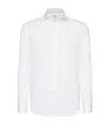 Brunello Cucinelli Spread-collar Long-sleeve Shirt In White