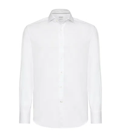 BRUNELLO CUCINELLI COTTON TWILL SHIRT