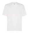 Brunello Cucinelli V-neck Short-sleeve T-shirt In White