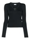 Brunello Cucinelli Monili Chain-embellished T-shirt In Azul