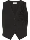 Brunello Cucinelli Herbarium Embroidered Poplin Vest