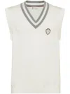 Brunello Cucinelli Cotton Sweater Vest In White