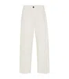 Brunello Cucinelli Cotton-wool Crinkled Chinos In Neutral