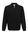 Brunello Cucinelli Cotton-blend Jersey Zip-up Sweatshirt In Black