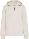 Brunello Cucinelli Cotton Zip-up Hoodie In Cool Beige