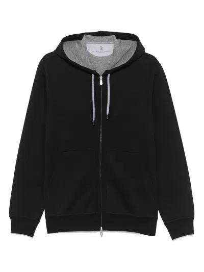 BRUNELLO CUCINELLI BRUNELLO CUCINELLI COTTON ZIPEPD HOODIE
