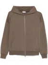 Brunello Cucinelli Zippered Cotton Hoodie With Kangaroo Pocket