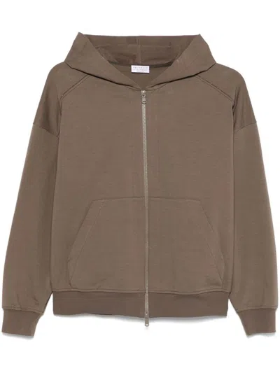 BRUNELLO CUCINELLI BRUNELLO CUCINELLI COTTON ZIPPED HOODIE