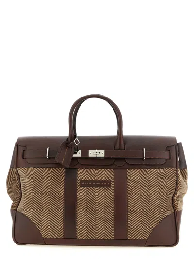Brunello Cucinelli 'country' Bag In Brown