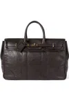 Brunello Cucinelli Men Country Leather Bag With Texture Grain In Multi