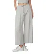 Brunello Cucinelli Pleated Wide-leg Ankle Cotton Felpa Spa Pants In Grey