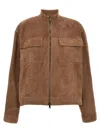 Brunello Cucinelli Brown Couture Suede Jacket In Brown